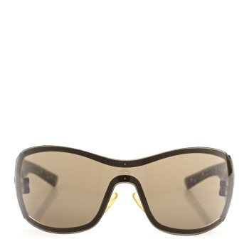 CHRISTIAN DIOR Quadrille Sunglasses Gold Beige