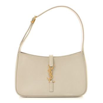 SAINT LAURENT Smooth Calfskin Le 5 A 7 Hobo Crema Soft