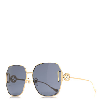 GUCCI Square Aviator Sunglasses GG1207SA Gold
