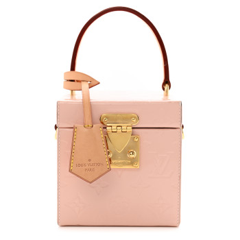 LOUIS VUITTON Vernis Bleecker Box Rose Ballerine