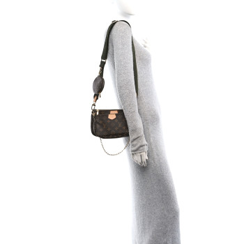 LOUIS VUITTON Monogram Multi Pochette Accessories Kaki