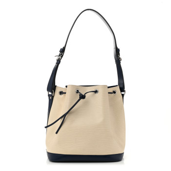 LOUIS VUITTON Epi Petit Bi-Color Noe Ivory Indigo