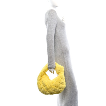 BOTTEGA VENETA Shearling Intrecciato Teen Jodie Yellow