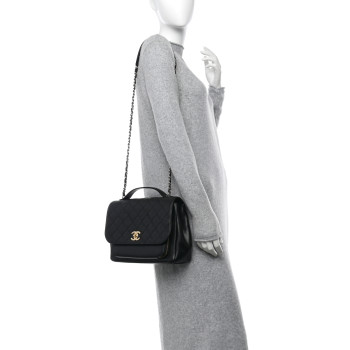 CHANEL Caviar Quilted Large Business Affinity Flap Black