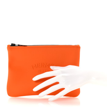 HERMES Neoprene Small Neobain Case Orange
