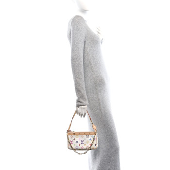 LOUIS VUITTON LV X TM Monogram Multicolor Pochette Accessories White