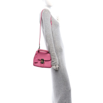 BURBERRY Trench Calfskin Small DK88 Top Handle Bag Rose Pink