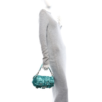 FENDI Econyl Cuoio Romano Multipocket Baguette Spring Turquoise