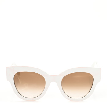 LOUIS VUITTON Acetate Sunglasses Z1462W White