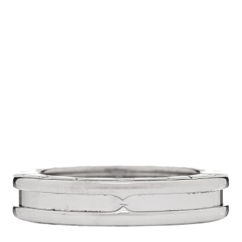 BULGARI 18K White Gold B.Zero1 One-Band Ring 53 6.5