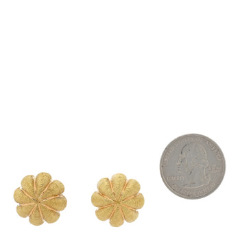 TIFFANY 18K Yellow Gold Sea Urchin Earrings