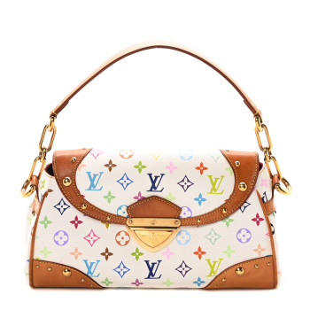 LOUIS VUITTON Monogram Multicolor Beverly MM White
