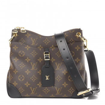 LOUIS VUITTON Monogram Odeon PM Black