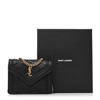 【SAINT LAURENT】 GABY MICRO BAG IN QUILTED LAMBSKIN 357386c9ed9f59db1c8d82f126abf9