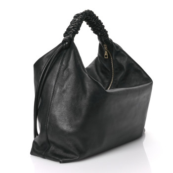 PROENZA SCHOULER Calfskin Large Drawstring Shoulder Bag Black