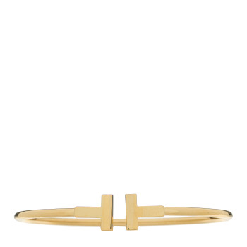 TIFFANY 18K Yellow Gold T Wire Bracelet