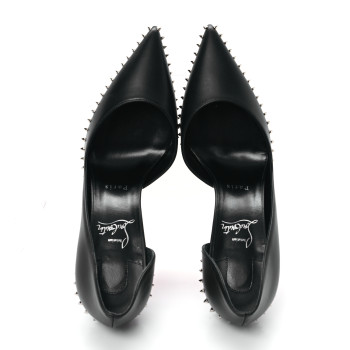 CHRISTIAN LOUBOUTIN Calfskin Vidura 85 Pumps 38.5 Black
