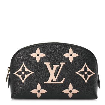 LOUIS VUITTON Empreinte Monogram Giant Cosmetic Pouch Black Beige