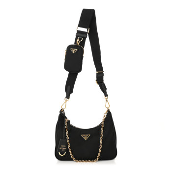 PRADA Nylon Re-Edition 2005 Shoulder Bag Black PRADA Nylon Re-Edition 2005 Shoulder Bag Black
