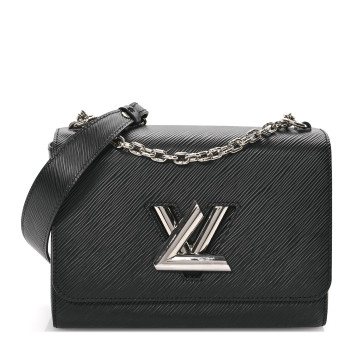 LOUIS VUITTON Epi Twist Shoulder Bag MM Black