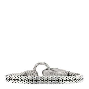 JOHN HARDY Sterling Silver Black Sapphire Dragon Head Legends Naga Bracelet
