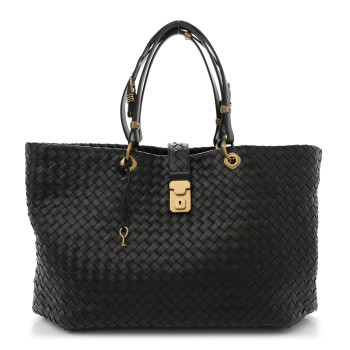BOTTEGA VENETA Nappa Intrecciato Large Capri Tote Ebano BOTTEGA VENETA Nappa Intrecciato Large Capri Tote Ebano
