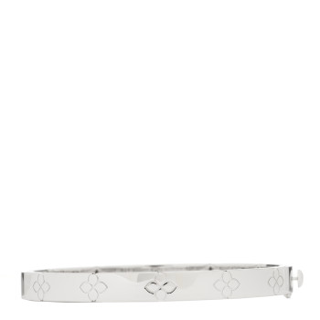 ROBERTO COIN 18K White Gold Diamond Medium Love in Verona Bangle Bracelet