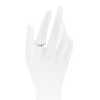 CARTIER Platinum Diamond 2.6mm 1895 Wedding Band Ring 58 8.5