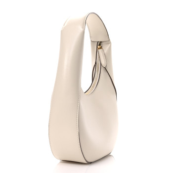 STELLA MCCARTNEY Eco Alter Nappa Perforated Logo Small Hobo White