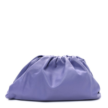 BOTTEGA VENETA Smooth Butter Calf The Pouch Oversized Clutch Lavender