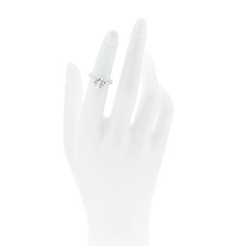 TIFFANY Platinum Diamond 1.54ct Solitaire Engagement Ring 46 3.75