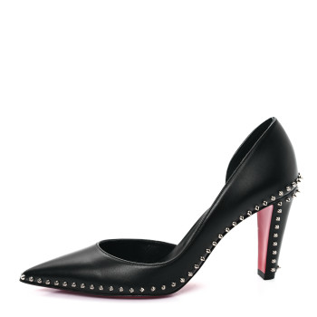 CHRISTIAN LOUBOUTIN Calfskin Vidura 85 Pumps 38.5 Black