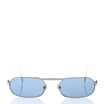 CARTIER Metal Oval Sunglasses CG1D78BZ Silver