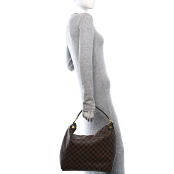 LOUIS VUITTON Damier Ebene Duomo Hobo
