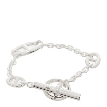HERMES Sterling Silver Farandole Bracelet LG