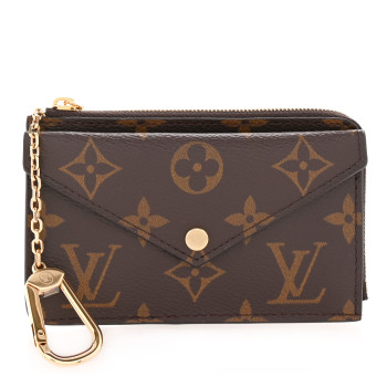 LOUIS VUITTON Monogram Recto Verso Card Holder Black