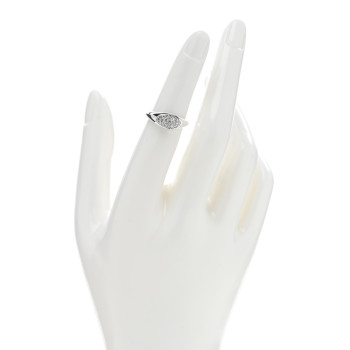 JOHN HARDY Sterling Silver Diamond Pebble Ring 49 5