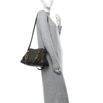 CHLOE Calfskin Small Paraty Chocolate