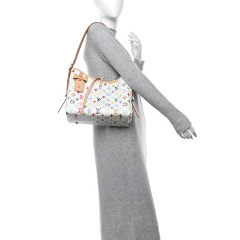 LOUIS VUITTON LV x TM Monogram Multicolor CarryAll PM White