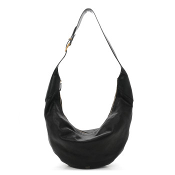 KHAITE Lambskin Augustina Hobo Black