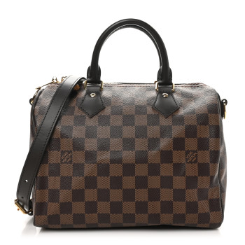 LOUIS VUITTON Damier Ebene Speedy Bandouliere 25
