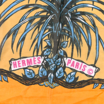 HERMES Silk Jungle Love Rainbow Shawl