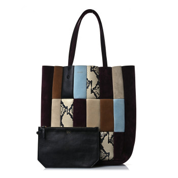 KHAITE Suede Calfskin Kidskin Zoe Tote Rouge Black KHAITE Suede Calfskin Kidskin Zoe Tote Rouge Black