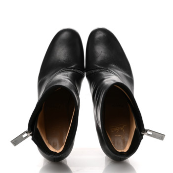 CHRISTIAN LOUBOUTIN Calfskin Birgitta 100 Zip Around Ankle Boots 38.5 Black