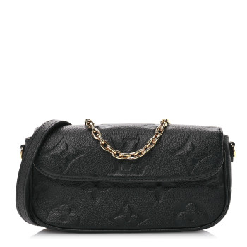 LOUIS VUITTON Empreinte Monogram Giant Ivy Wallet On Chain Black