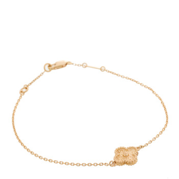 VAN CLEEF & ARPELS 18K Rose Gold Sweet Alhambra Bracelet