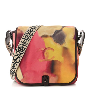 CHANEL Printed Ultra Soft Lambskin Medium Flower Power Messenger