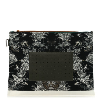 HERMES Cotton Goatskin Navette Petit H Pouch GM