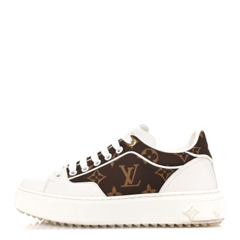 LOUIS VUITTON Monogram Nylon Time Out Sneakers 35