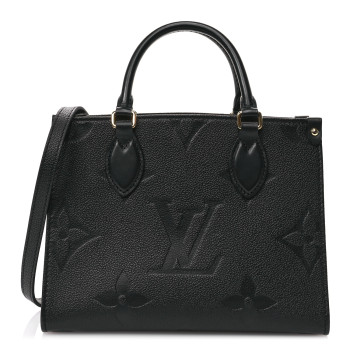LOUIS VUITTON Empreinte Monogram Giant Onthego PM Black